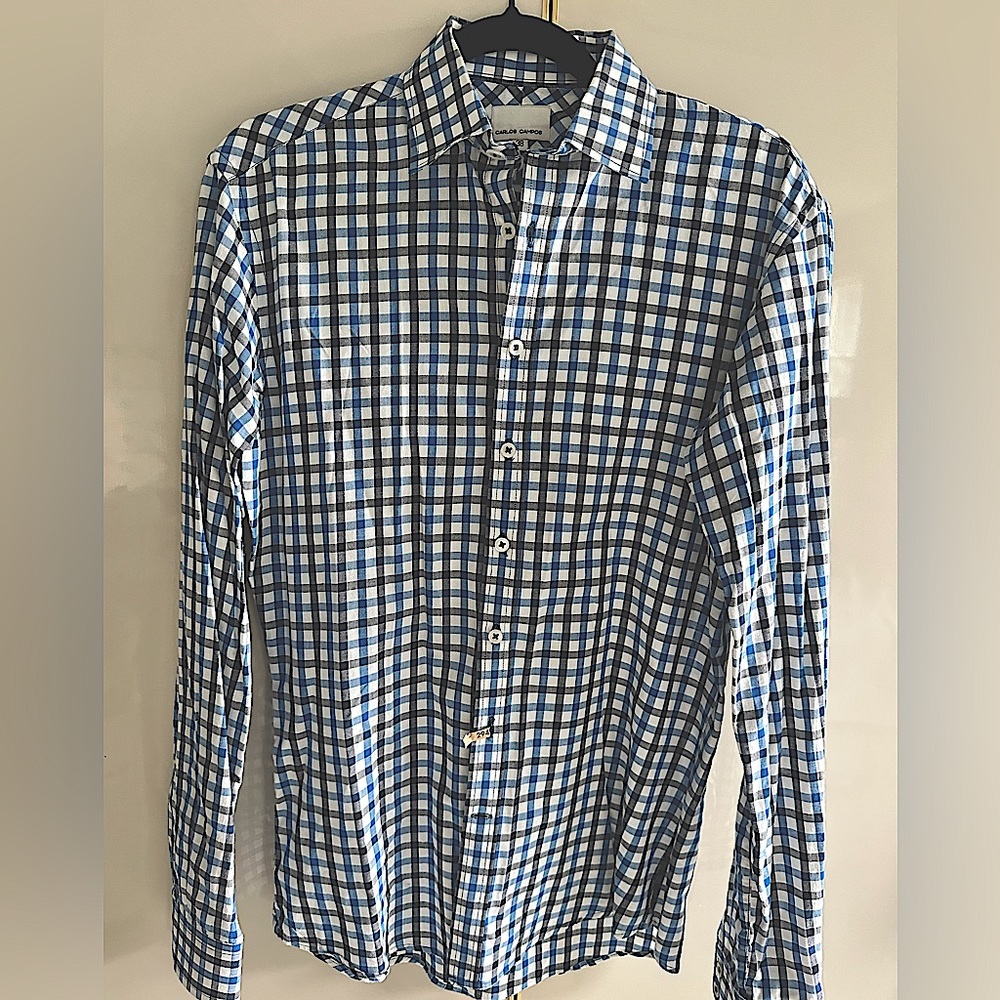 Carlos Campos New York designer check shirt